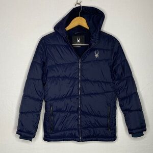 Spyder Navy Blue Puffer Jacket
